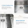 Multifunctional Undermount Kitchen Sink 32"x19" Single Bowl with Workstation Set Stainless Steel Accessories R10 Corners 3mm 3