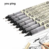 Новые водонепроницаемые чернила большой емкости, художественные маркеры, кисть, ручка, эскиз, рисунок комиксов, пигментные ручки, офисные школьные канцелярские принадлежности