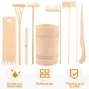 Zen Tool Set Miniature Garden Decoration Other Bamboo Products Tools Sand Rake Wooden Sandbox 4
