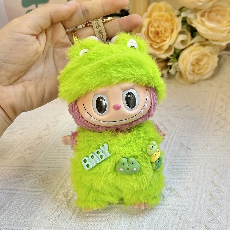 thumbnail image 1 of Ropa y accesorios para muñecas de peluche mini de 17 cm para muñecas ídolos de Corea del Kpop Exo Labubu, mono de tiburón, ropa para hacer tú mismo, regalo para niña, 1 of 5