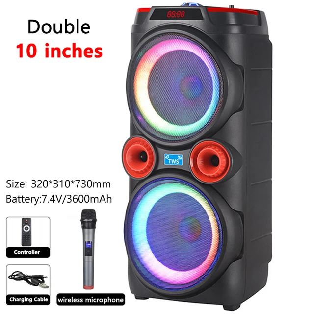 Parlante LED Luces de Colores con Karaoke Bluetooth Radio FM GTS-1373 –  Xhobbies