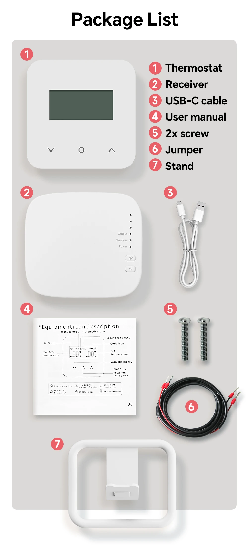 Smart Programmable Temperature Controller WiFi Wireless Thermostat for Gas Boile