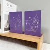 Sanrio Kuromi Bookends Purple Metal Bookends Heavy Duty Bookends for Fans Collection Book Lovers Home Office Bookends Supplies 6