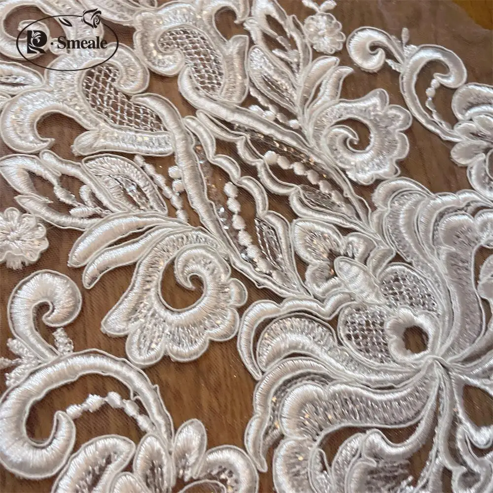 green emerald velvet dress Luxury Bridal Lace Fabric, Beaded Embroidery Trim, Wedding Gown & Veil –  NEXTSTYLE FABRICS main image 1