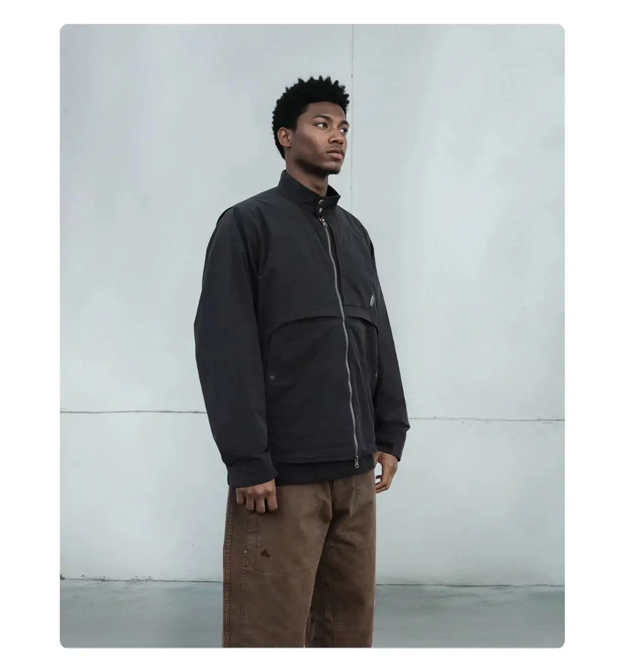 Whywokrs 25aw Graphene lining stand collar jacket multipocket ideal zipper techwear aesthetic gorpcore -