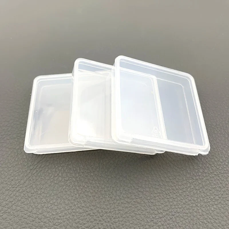 4.4*4.4*0.6cm Transparent Plastic Box Mini Small PP Storage Component Boxs Collection Packaging Plastic Jewelry watch parts Box