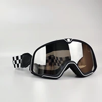 Retro Motorcycle Goggles Glasses Windproof Motocross Sunglasses Vintage Helmet Glasses Cycling Racing Cafe Racer 1