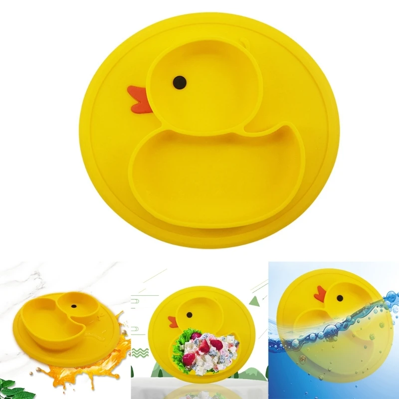 

Kids Bowl Baby Divided Plate Unbreakable Utensil Suction Plate Baby Tableware