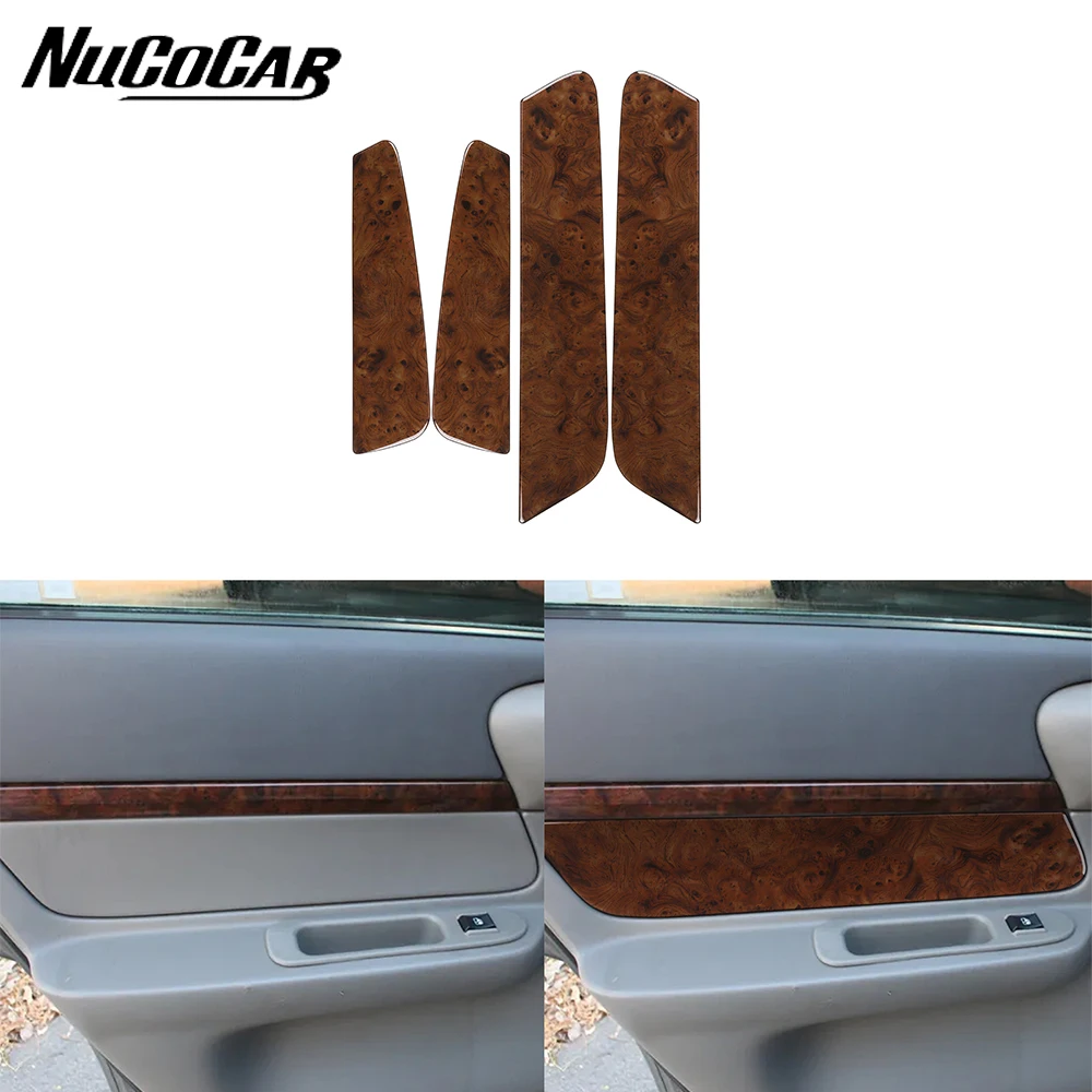 

For Chevrolet Impala 2000-2004 Wood Grain Plastic Inner Door Panel Cover Trim Car Interior Accessories Decorative Stickers
