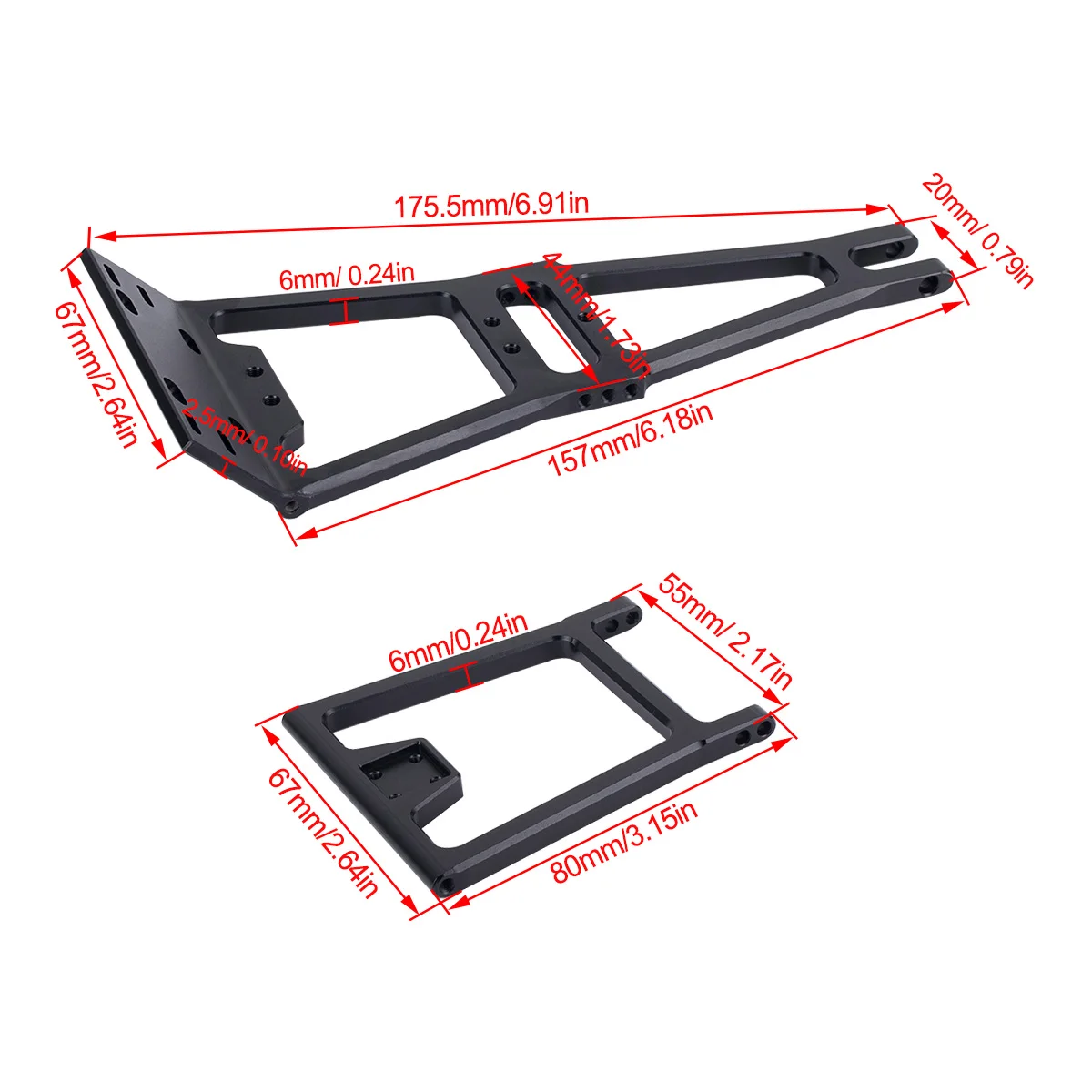 Pièce de rechange haute performance : treuil servo RC avec support de fixation pour crawler buggy.