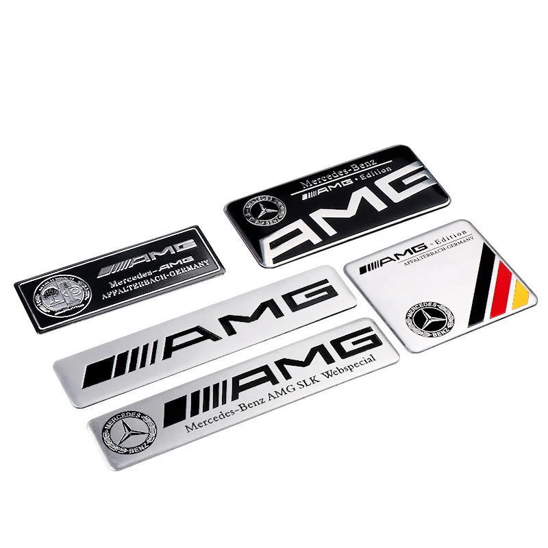 Автомобильный значок, алюминиевая наклейка, декоративные аксессуары для кузова автомобиля Mercedes Benz AMG W211 W212 W213 W168 C300 W220 W221 W140