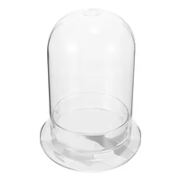 Moss Eco Bottle Plants Glass Cloche Bell Artificial Micro Landscape Accessory Clear Dome Display Ecological Desk Terrarium 1
