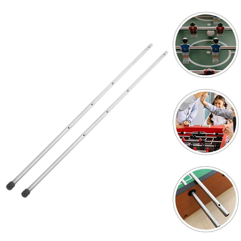 2Pcs Rods Foosball Tables Soccer Table Replacement Accessory Foosball Rod Soccer Machine Operation Pole Table Soccer Rod Desk