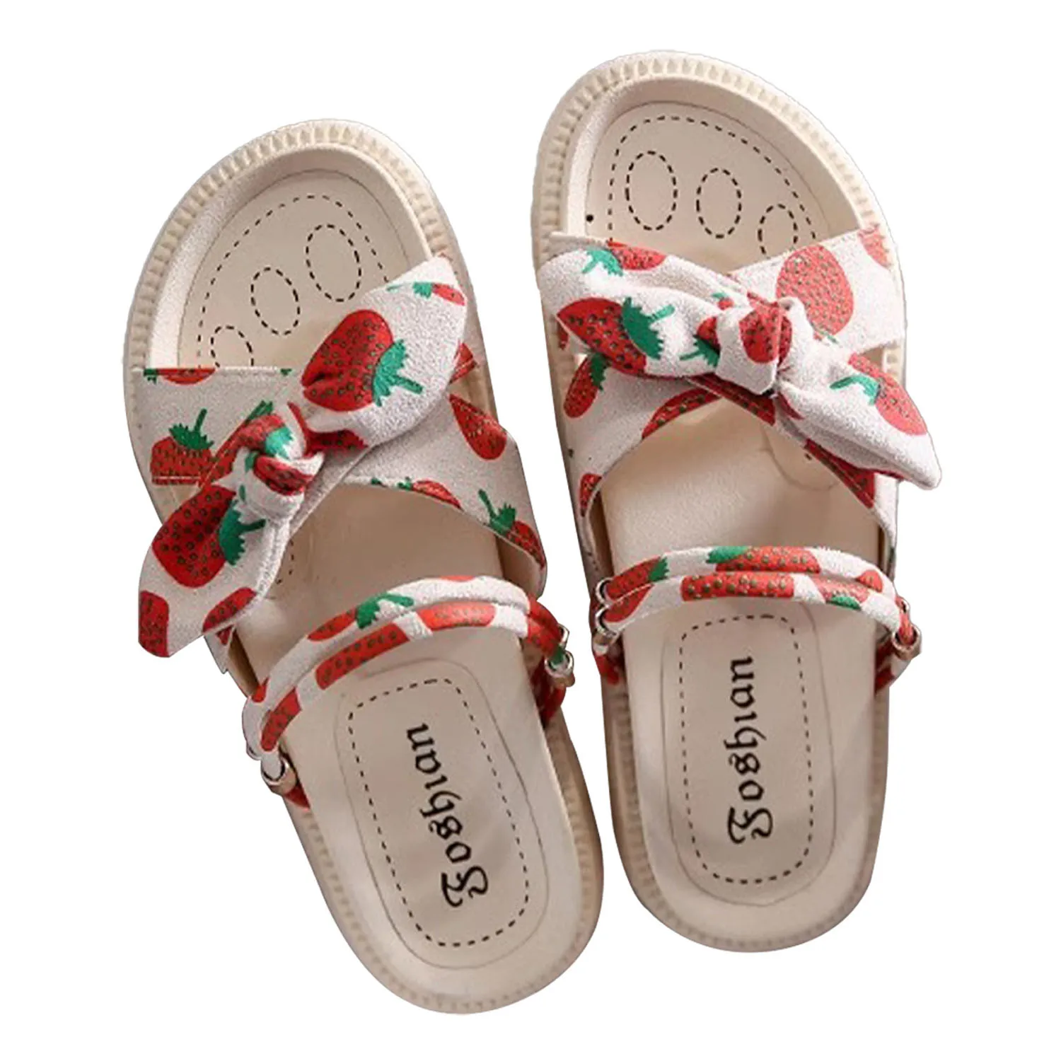 Fairy Style Sandals for Women Summer New Flat-Soled Sponge Cake Thick-Soled for Women Trendy Two-Wear Beach Shoes