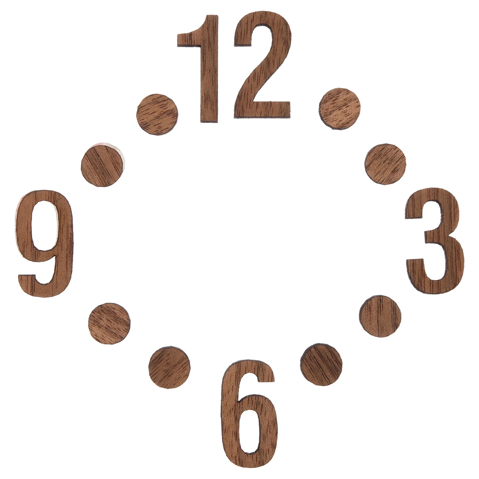 Clock Digital Accessories Numerals Wooden Numbers Hands Replacement Parts DIY Supplies for Hanging Wall