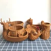 Simulated Animal Imitation Rattan Woven Storage Basket Household Storage Decoration Decoration Fruit Toy Basket Handmade Crafts 5