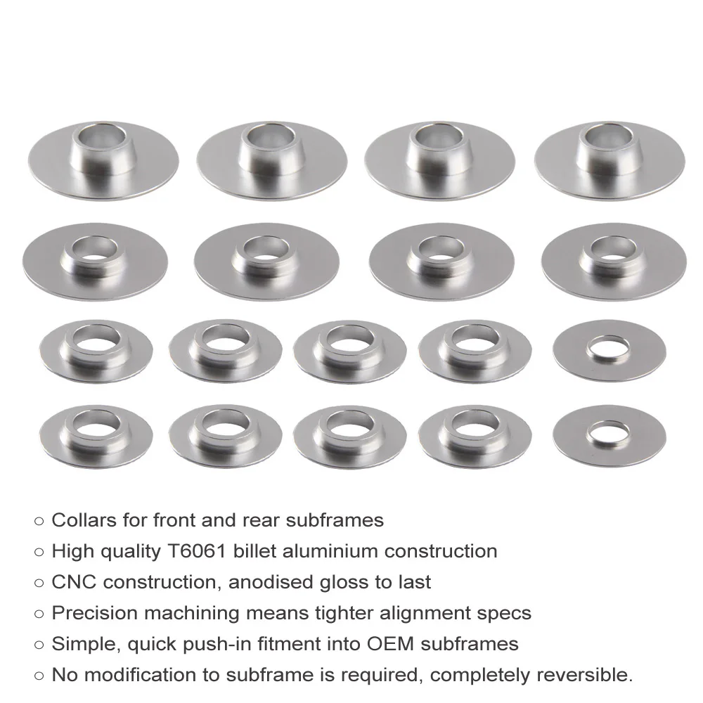 Free shipping Subframe Rigid Collar Bushing For VW Golf MK6 Sagitar Touran Skoda Octavia Seat Leon PQ35 PQ46 MQBAluminum