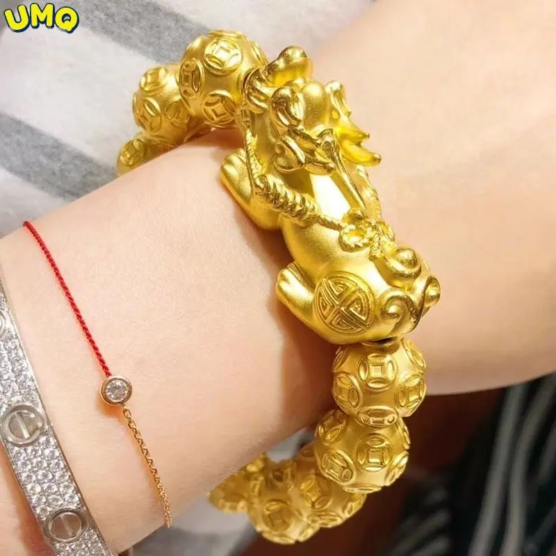 77209 Xuping Joyería 24k Dubai Pulsera Chapada En Oro De Los Hombres Diseños De