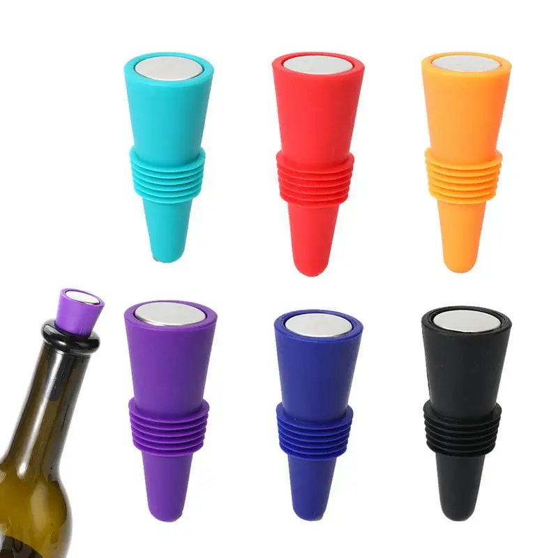 

Silicone Wine Bottle Stopper Set Whiskey Accessories Leak Proof Beer Champagne Bottle Cap Closer Wine Cork Lid Bar Accessories