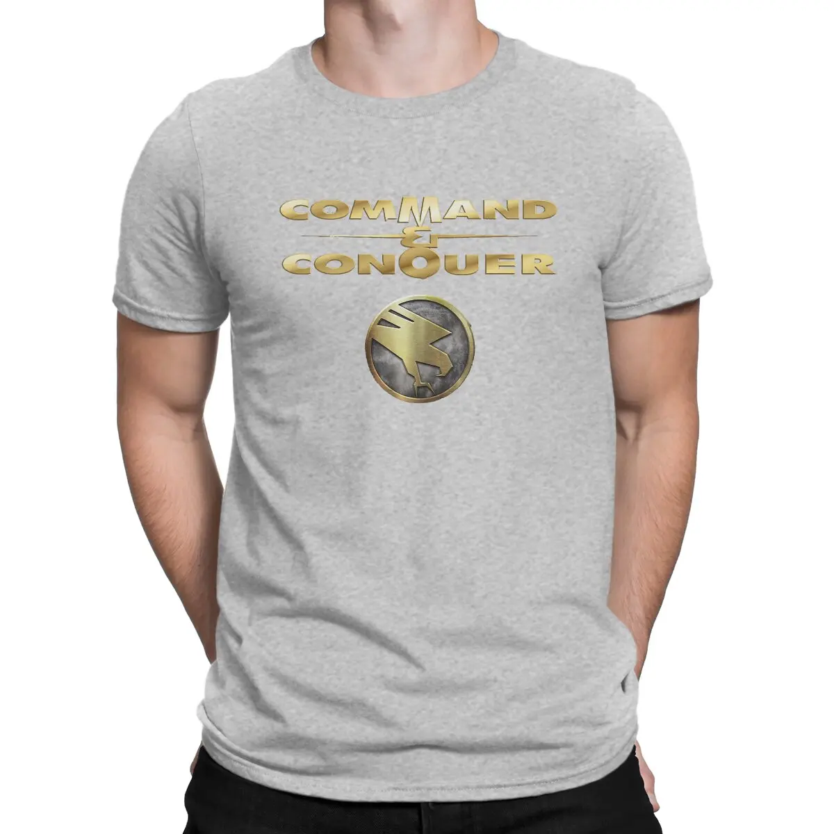 thumbnail image 1 of Camiseta de Águila Dorada para Hombre, Alerta Roja, Cuello Redondo, Manga Corta, Algodón, Humor, Regalos de Cumpleaños de Alta Calidad, 1 of 7