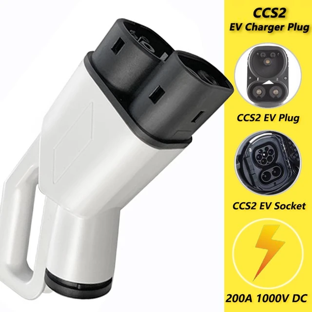  EV Charger Connector Type 2 CCS 2 Plug 200A With 3m Cable EVSE  COMBO 2 CCS 2 For Electric Car Accessories COMBO CCS IEC 62196-3 (Color :  150A CCS 2 3m Cable) : Automotive