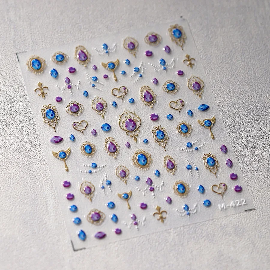 Cherry Blossom 5D Nail Art Stickers – Elegant Spring Petal Decals