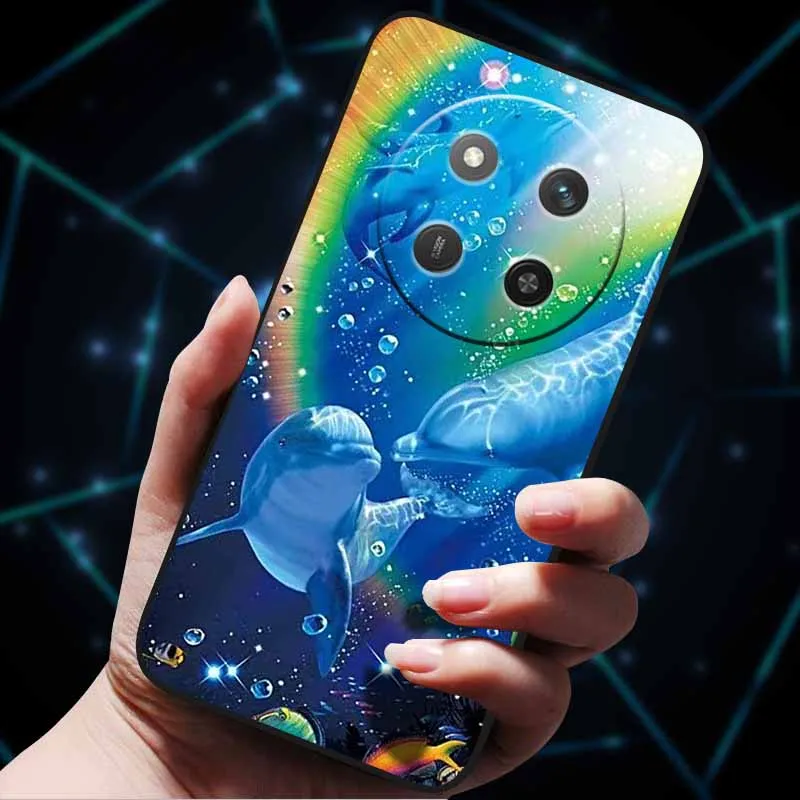 Cat Print Soft TPU Silicone Phone Cover - Lovely Painted Design