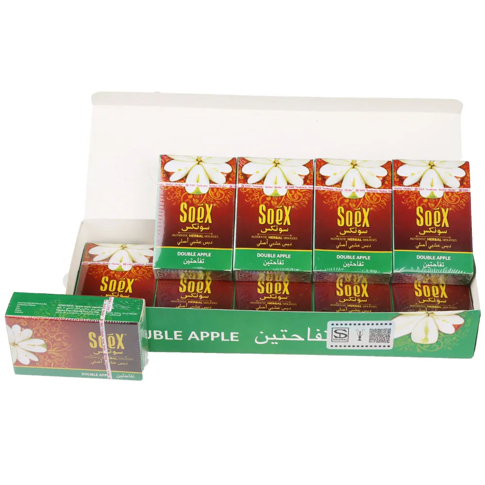 50g Soex fruit flavor Hookah Accessories Metal Shisha Hose Charcoal Fork Portable Flavor 0% Free Tar Nicotine