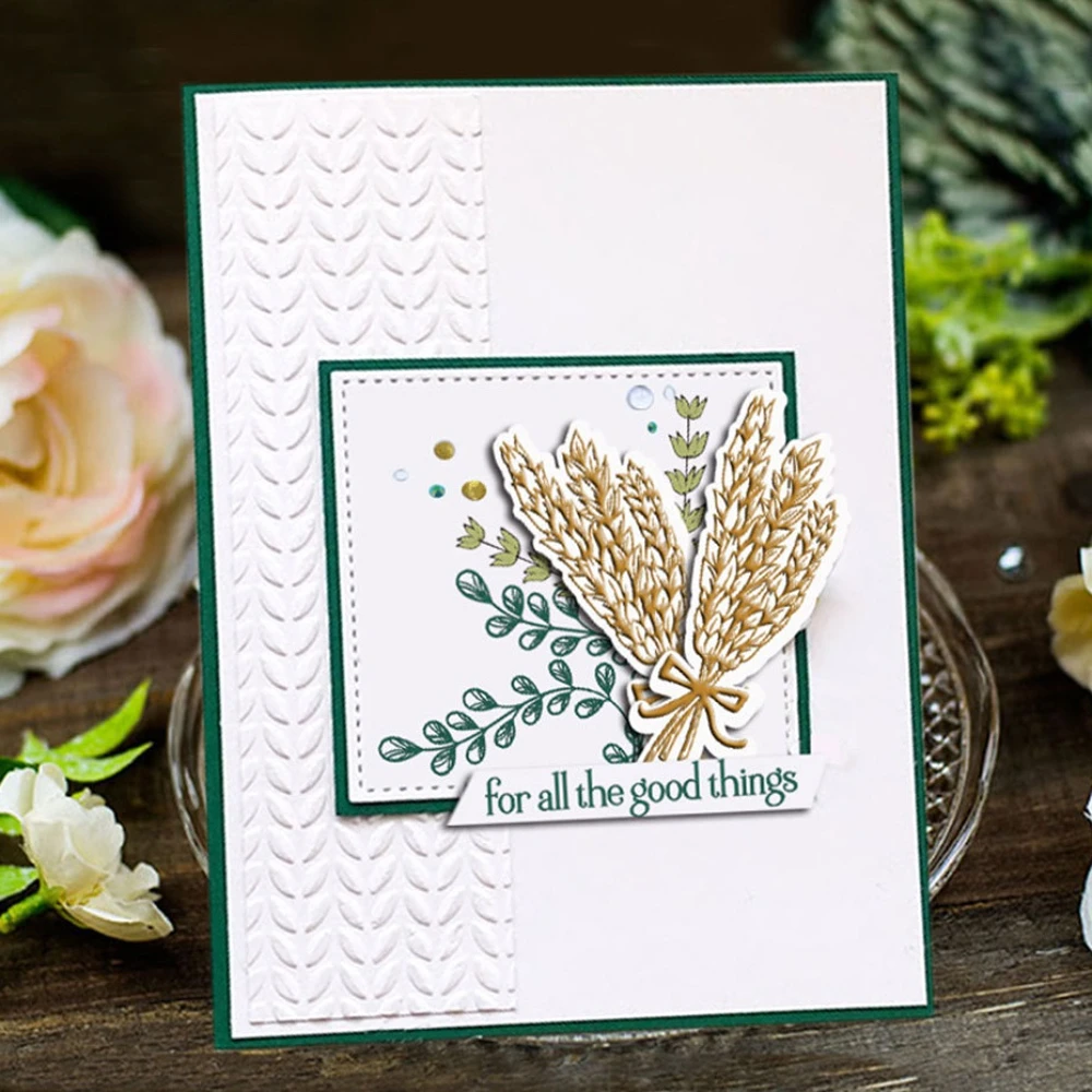 

2023 New Crop and Plant Clear Stamps Cutting Dies for Card Making Dies Scrapbooking DIY Rubber Stamps and Dies Craft Decoration