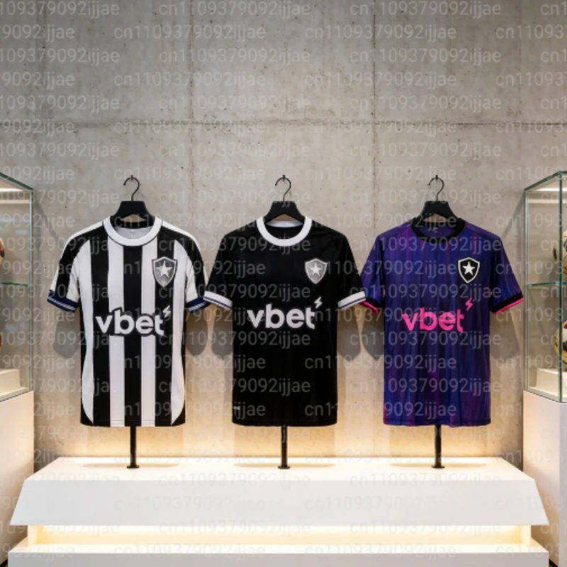 2026 Eltern-Kind 3D-Gedrucktes Outdoor-Sport Schnelltrocknendes Atmungsaktives T-Shirt, Brasilien Botafogo Fußballtrikot Dünnes T-Shirt