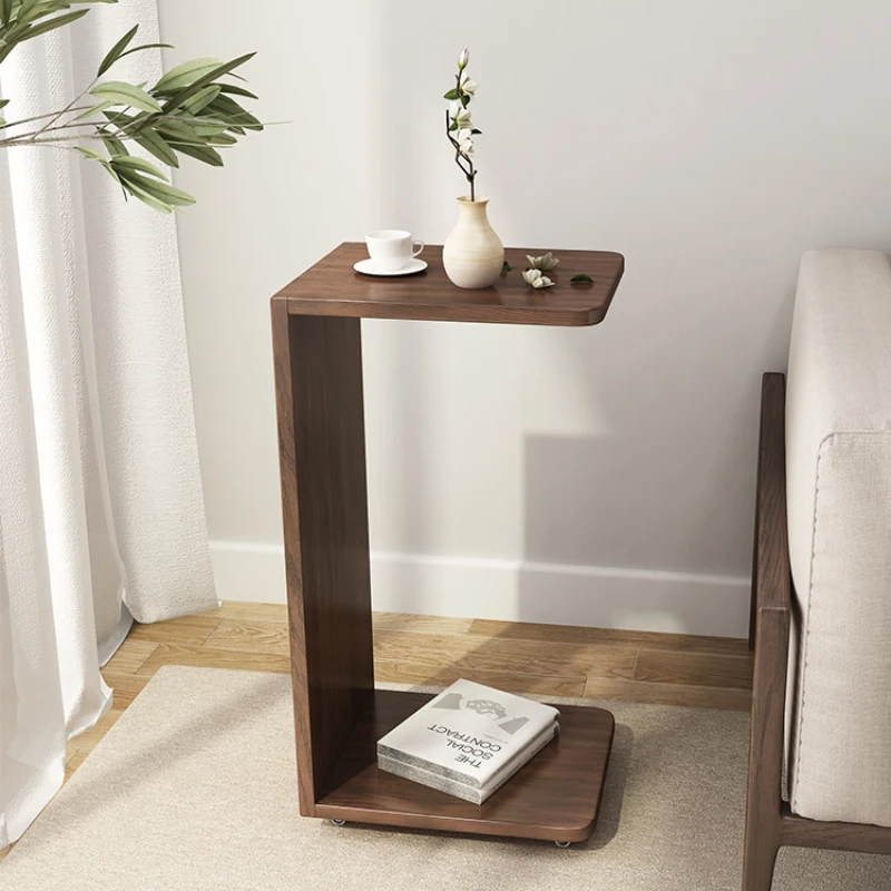 C Type Eight Immortal Table Corner Table Small Apartment Sofa and Tea Table Mini Small Table Side Table Bedside Side Cabinet