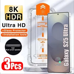 Oleophobic Coating Dust - Free Easy Installation Screen Protector - 3 Pack for Tempered glass (S21 Plus)