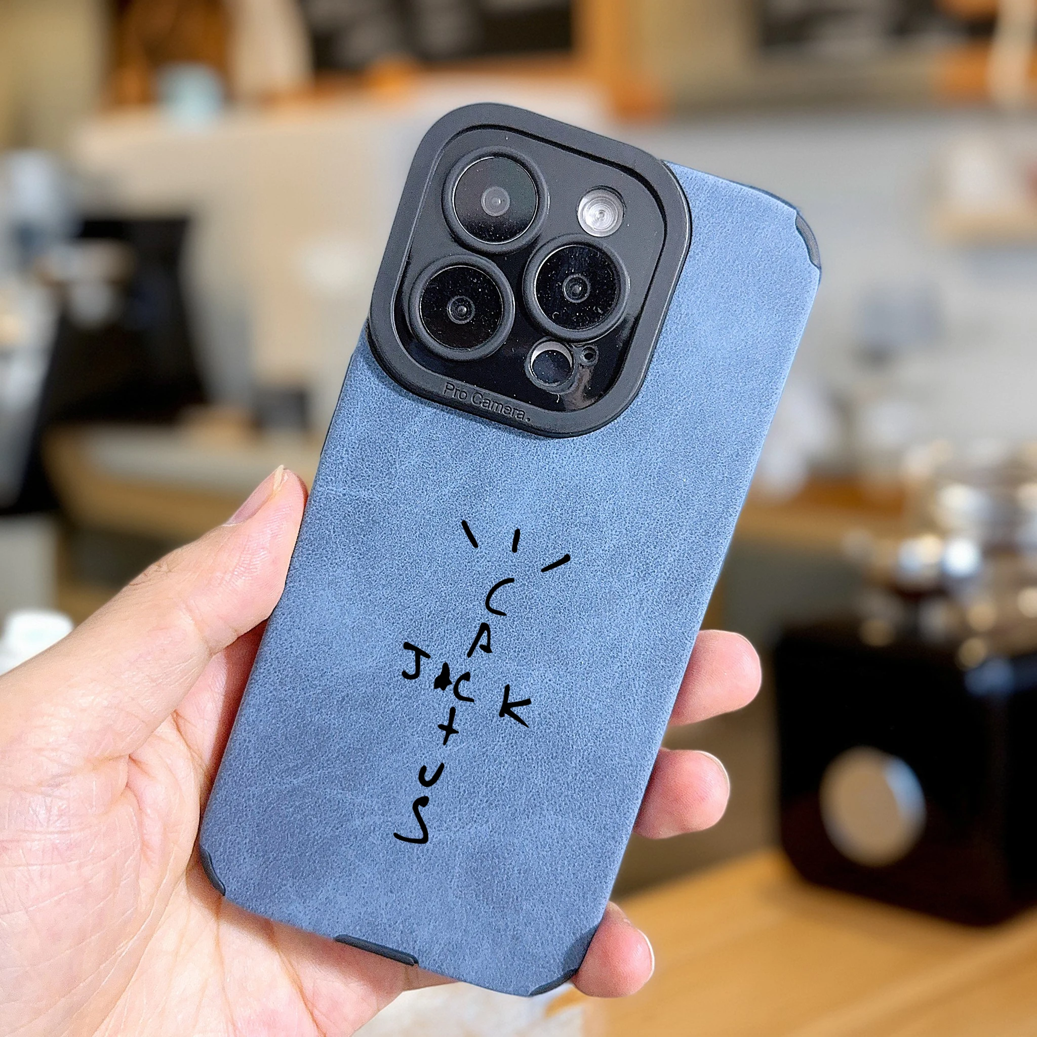 Luxury Suede Leather Hip Hop Jack Streetwear Phone Case Cover