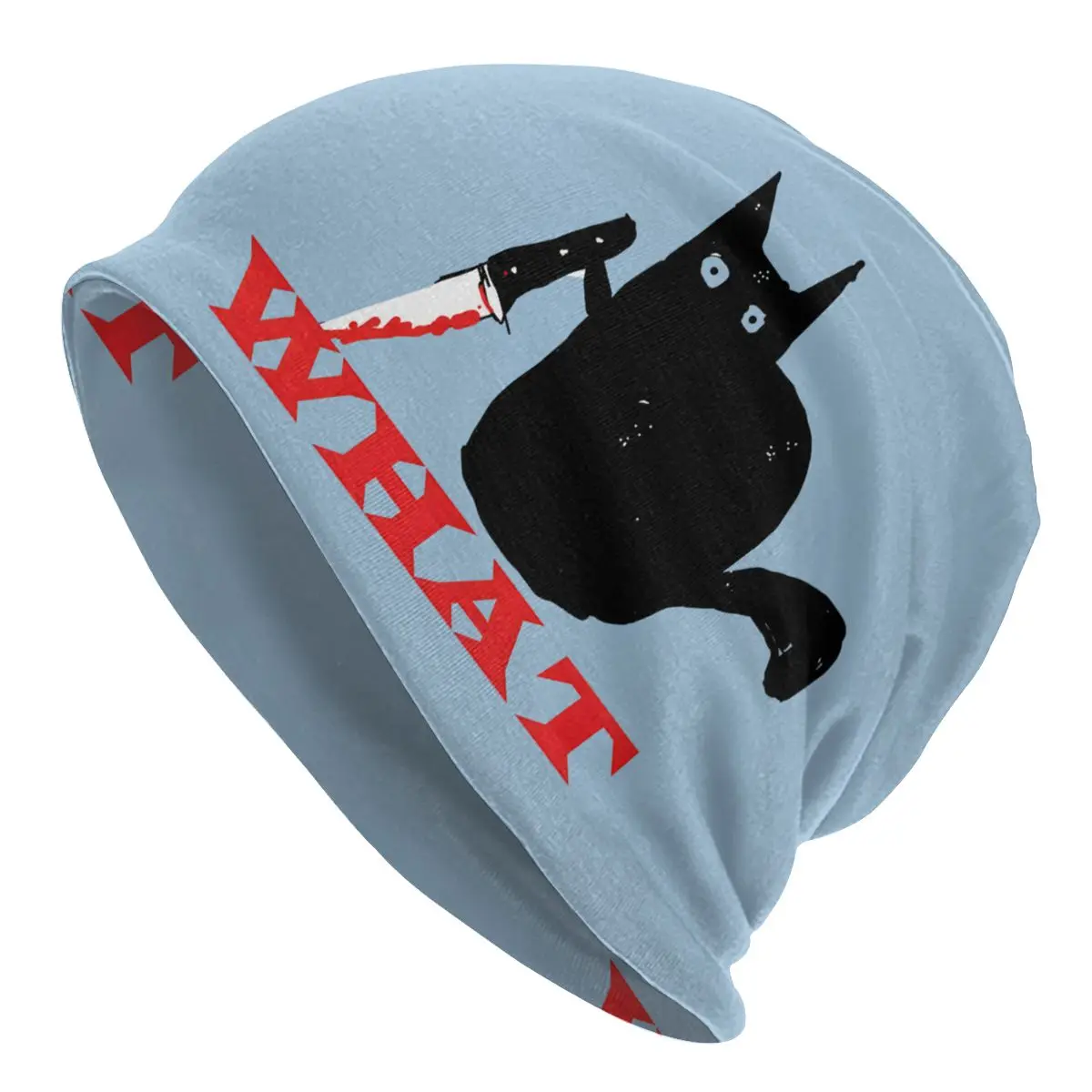 

Thin Bonnet Hats Killer Cat Men Women's What Cap Design Skullies Beanies Caps