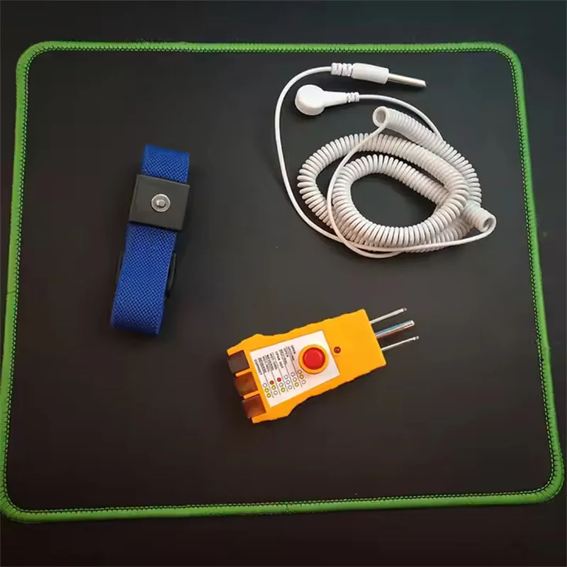 180 Inch Earthing Cord + Grounding Wrist Band + Socket Tester With GFCI Check For While You Sleep Work Or Reading Studying
