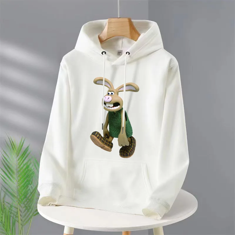 

New Funny Rabbit Printed For Men's/Women Casual Fashion Brand Hoodies Loose Pullover Versatile Comfortable Sweater With Hood Y2k