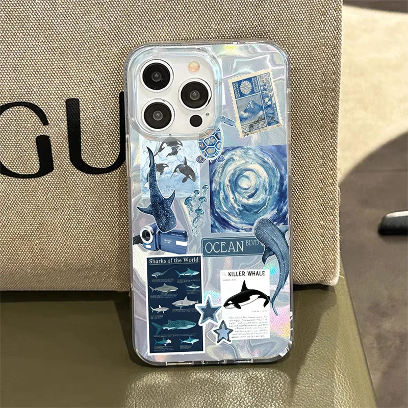 Ocean-Themed Protective Smartphone Case Cover
