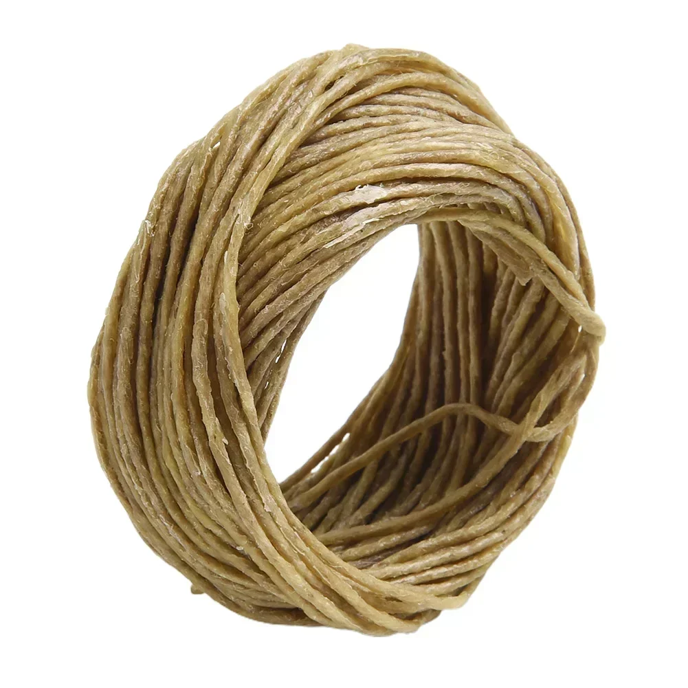 1 Roll 10m Organic Natural Beeswax Wicks Hemp Candle Wicks Handmade Crafts Candle Stick Making DIY Projects Accessories