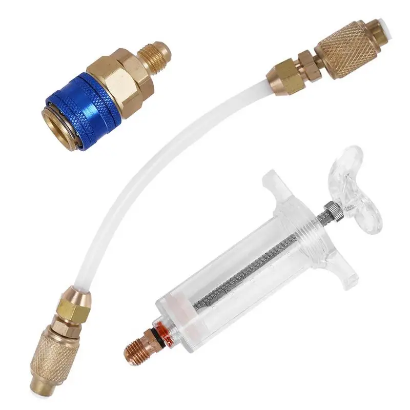 

Масляная машина, хорошая совместимость, ручная смазочная машина R134A, ручная смазочная машина R134A с быстрым коннектором прямой стойки, 30 мл