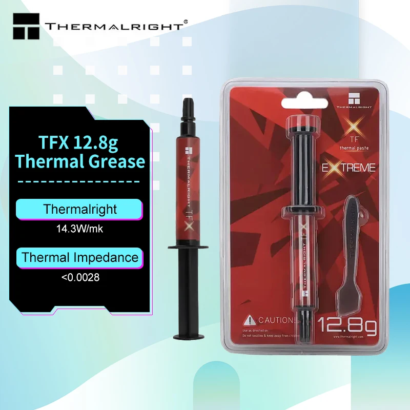 Thermalright TFX 서멀 그리스, 데스크탑 컴퓨터 노트북, 2g, 6.2g, 12.8g, 14.3w