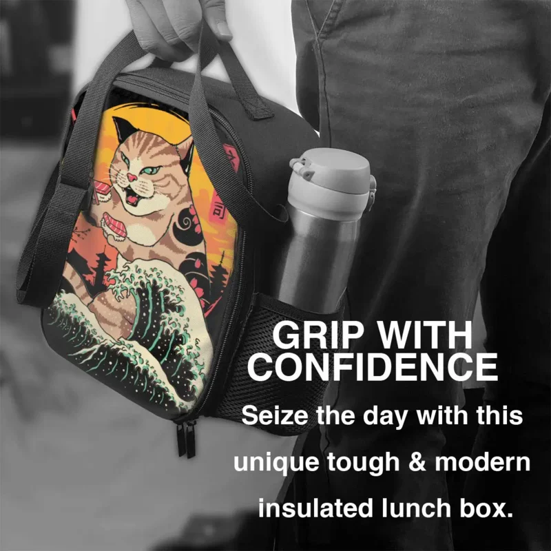 Рисунок 3 - Изолированные сумки для обеда Neko с рисунком суши