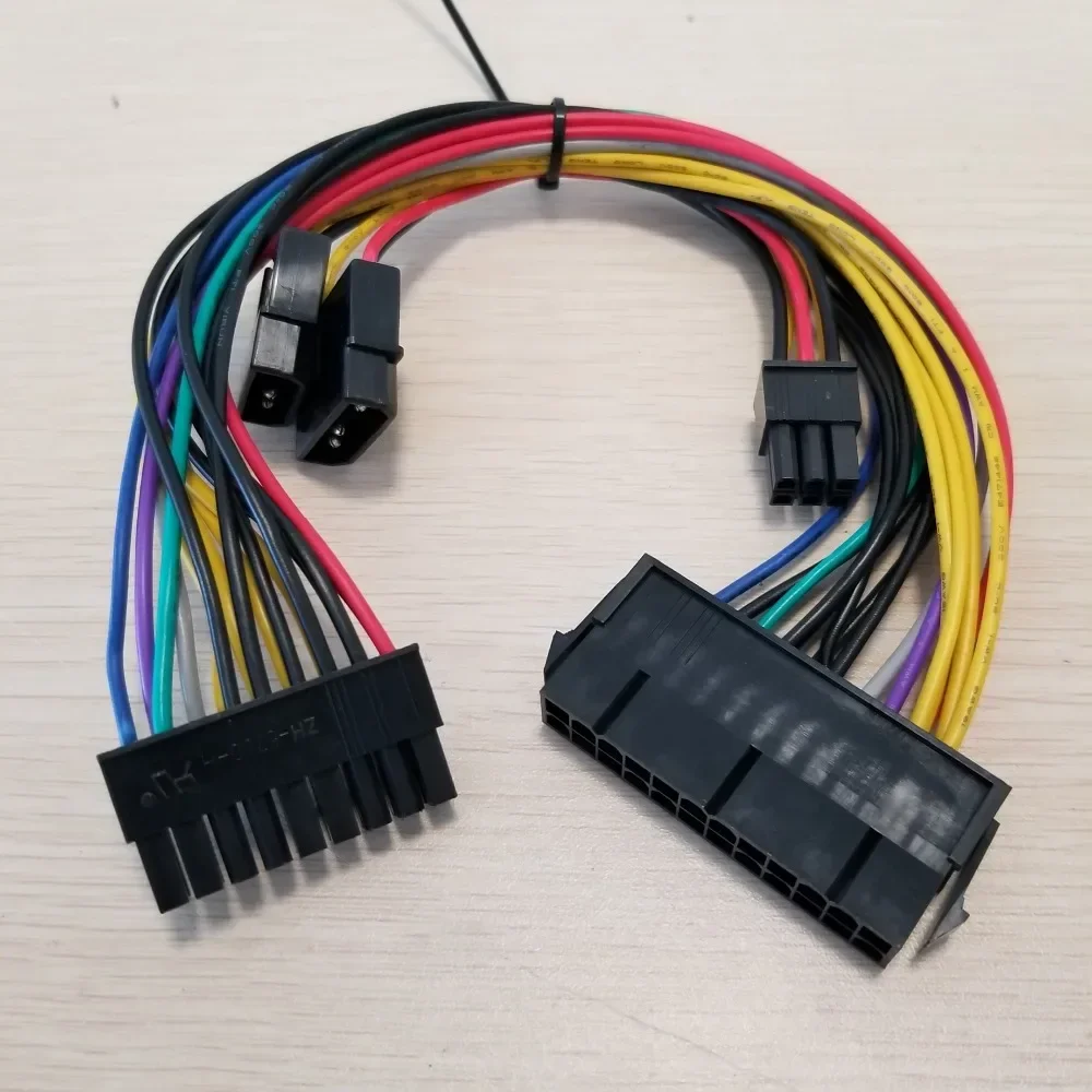 Atx Dual Ide Molex Converter Adapter Cabo de Alimentação para hp Z600 Servidor Workstation 18awg 24pin para 18pin 6pin - Imagem 5