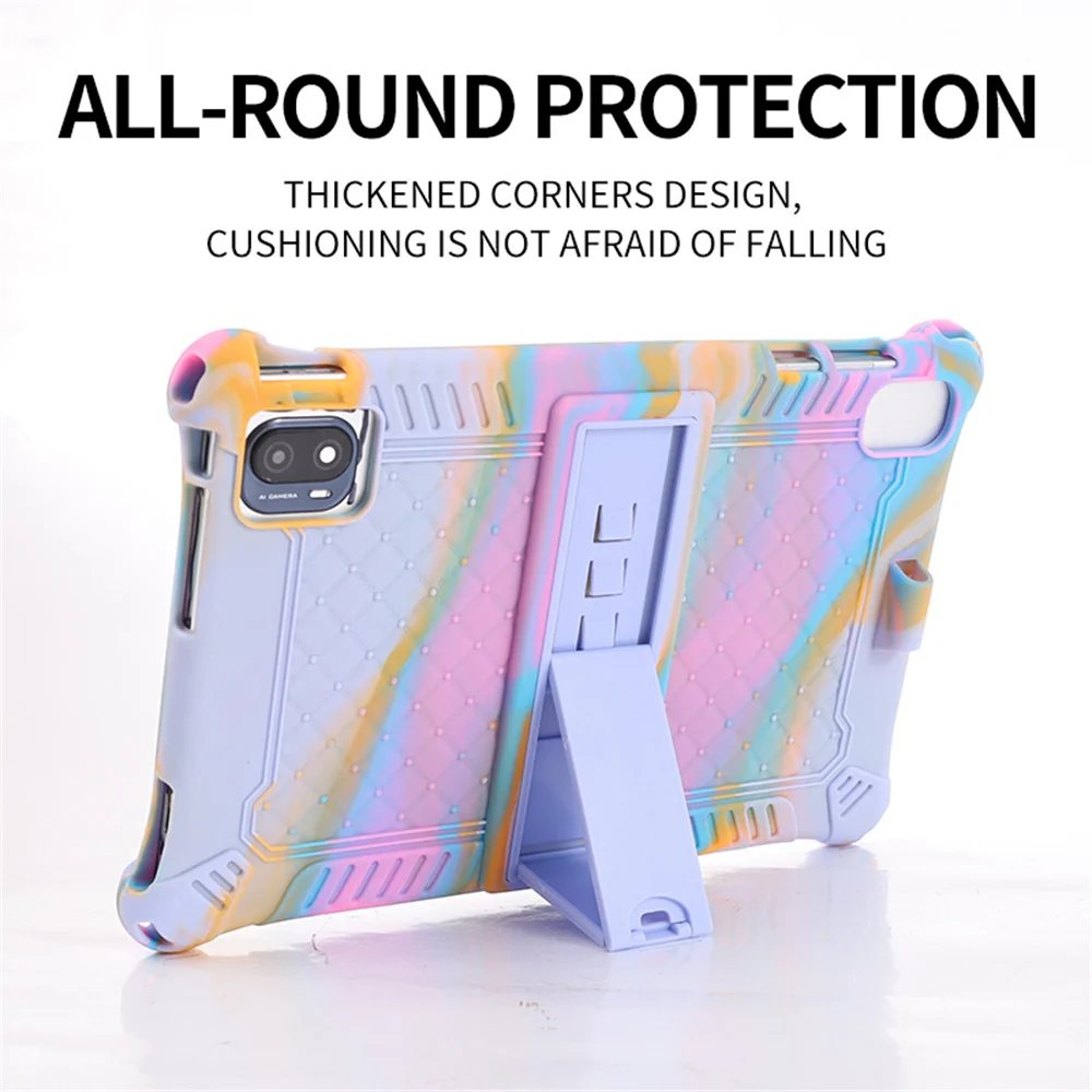 Soft Silicone Shockproof Tablet Stand Shell Protetora Capa para Crianças Teclast P25t 10.1 Novo - Imagem 6