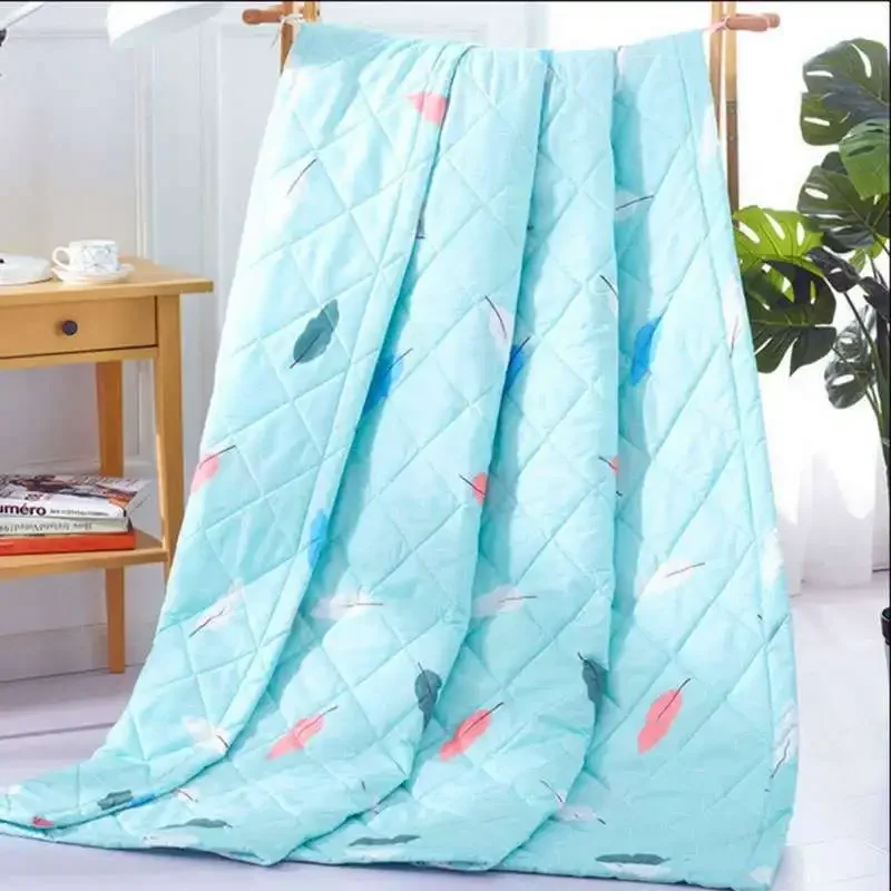 Summer Cotton Quilts Thin Air-conditioning Comforter Soft Breathable for Office Nap Bed Covers and Bedspreads summer quilt summer quilt set bed comforter