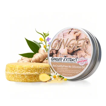 Sapone shampoo solido allo zenzero, sapone rinfrescante e contenitivo per la glicerina, sapone estivo per la cura dei capelli da uomo e da donna