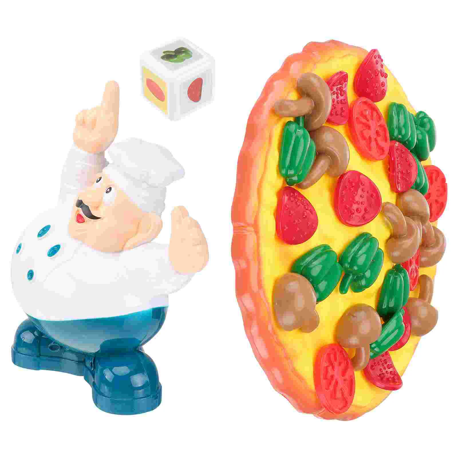 

Игрушки для пиццы в комплекте, балансирующая игра с моделью шеф-повара, интерактивный укладчик овощей, пазл, Игрушки для раннего развития для детей