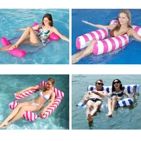 New Inflatable Floating Water Hammock Recliner Swimming Mattress Sea Swimming Ring Pool Party Toy Lounge Bed for Swimming 1