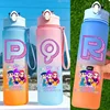 750ML kpop Demon Hunters Water Bottle k pop HUNTRX Rumi Mira k-pop warriors Letter number Drinking Cup School Cup Huntrix Gourde