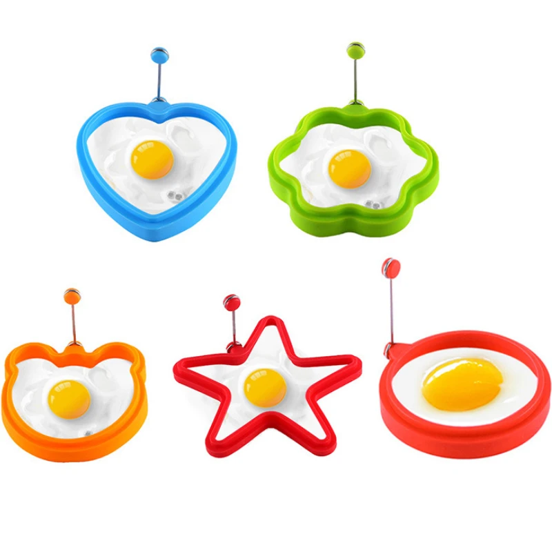 Egg Mold Silicone Fried Egg Pancake Mold Fried Egg Mould Omelette Mold Silicone Baking for Cooking Breakfast Frying Pan Oven Kitchen egg mold
