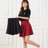 New Black Pocket Shorts Skirt Women's Basic Safety Pants Skirts School Flared Casual Mini Skater Medium Pleated Plus Size 4XL - Image 6